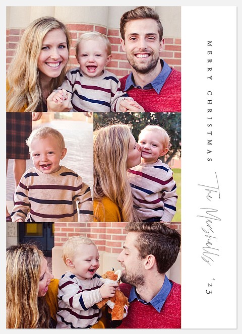 Contemporary Collection Holiday Photo Cards