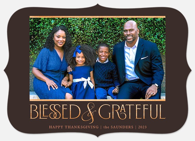 Blessed & Grateful Thanksgiving Cards