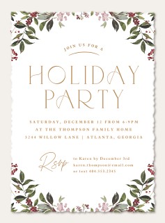 Watercolor Holiday Party