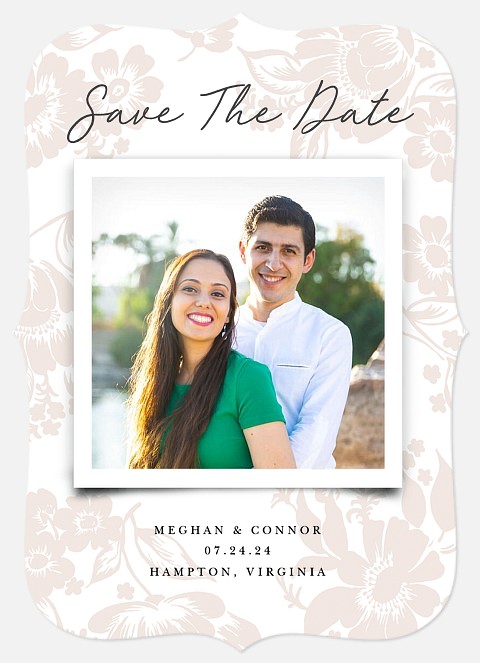 Vintage Woodcut Save the Date Photo Cards