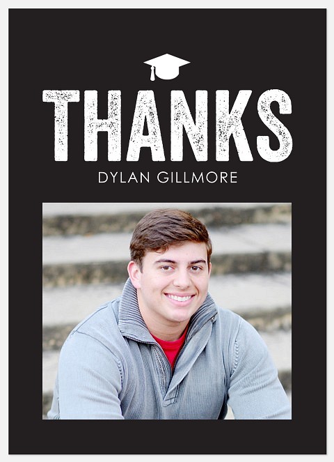Stenciled Grad Thank You Cards 