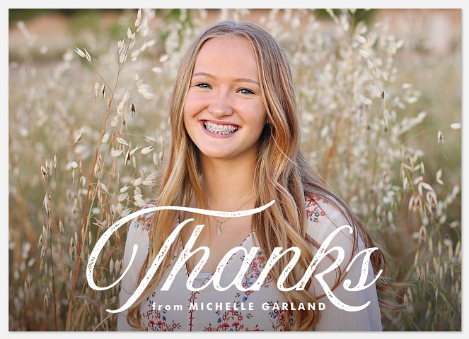 Rustic Graduate Thank You Cards 