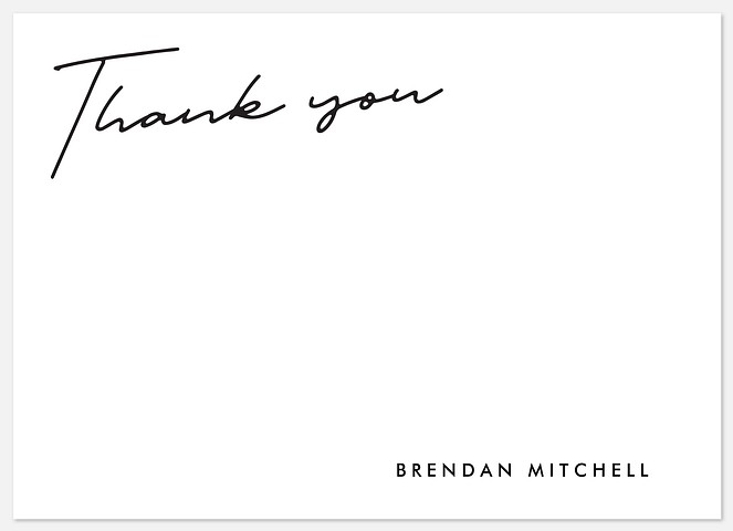 Modern Writing Thank You Cards 