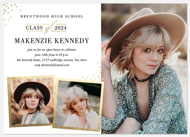 Sophisticated Snapshots Graduation Cards