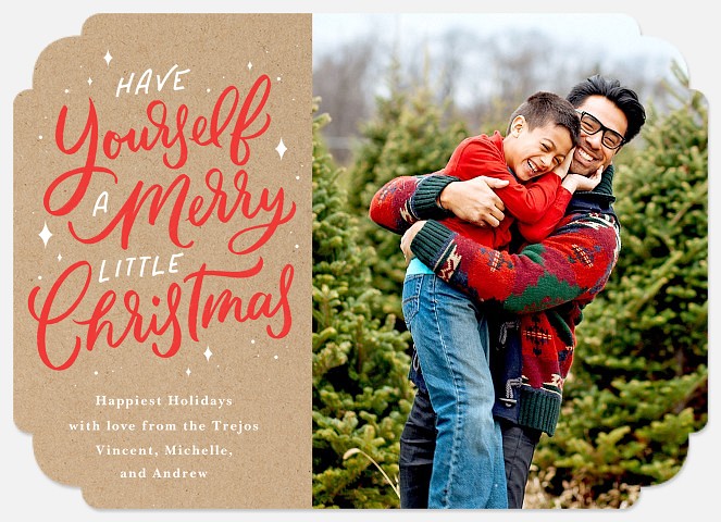 Rustic Christmas Holiday Photo Cards