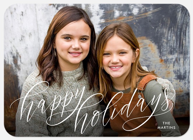 Scripted Connection Holiday Photo Cards