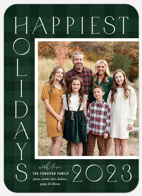 Warm Greetings Holiday Photo Cards