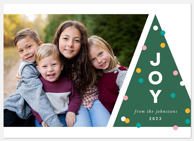 Decorated Tree Holiday Photo Cards