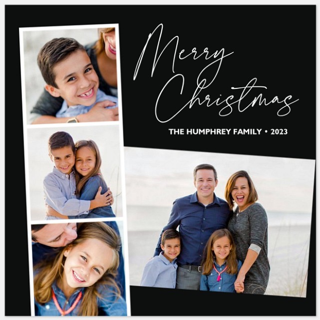 Simple Filmstrip Holiday Photo Cards