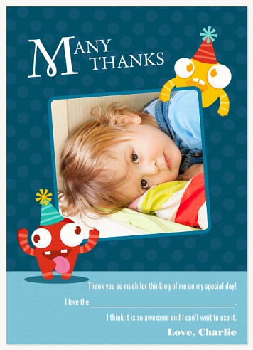 Birthday Buddies Birthday Thank You Cards, Thank You Birthday Cards