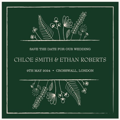 Fine Foliage Save the Date Cards