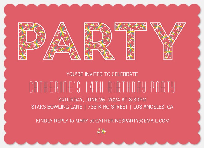 Lucky Daisies  Kids' Birthday Invitations