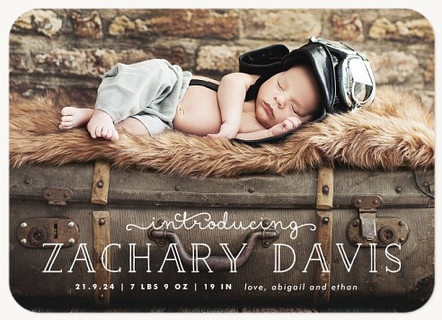 Charming Whimsy Baby Announcements
