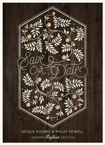 Wild Vines Save the Date Cards