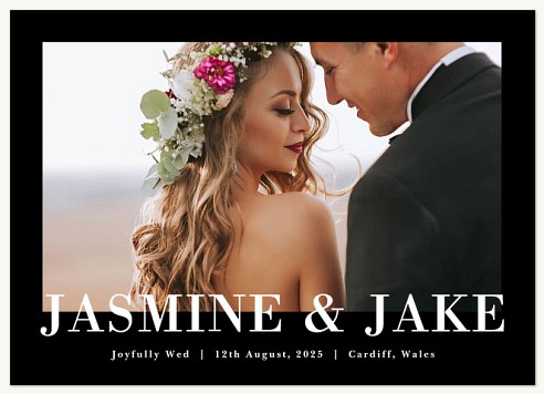 Statement Piece Wedding Announcements