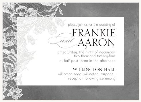 Chantilly Lace Wedding Invitations
