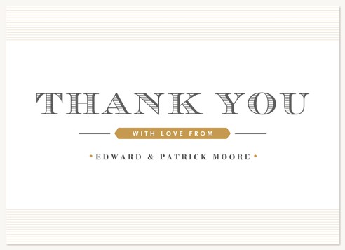 Vintage Type Thank You Cards 