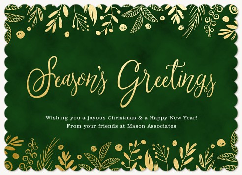 Season's Florals Christmas Cards for Business