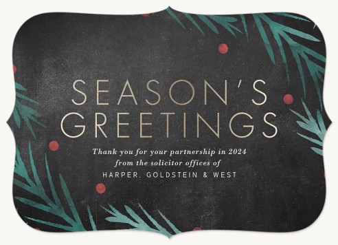 Season's Boughs Christmas Cards for Business