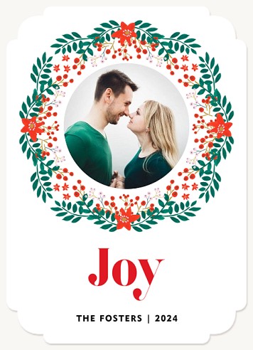 Poinsettia Joy Christmas Cards