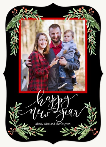 Branched Corners New Year Cards