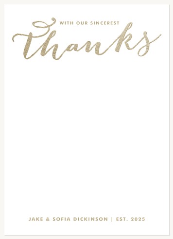 Iridescent Elegance Thank You Cards