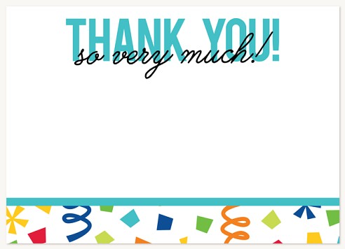 Confetti Burst Thank You Cards