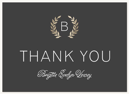 Noble Laurels Thank You Cards for Women
