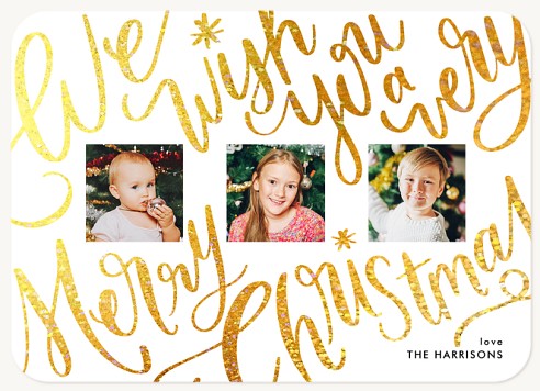 Bold Wishes Christmas Cards