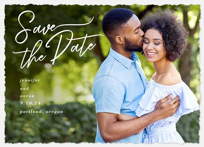 Offset Script Save the Date Photo Cards