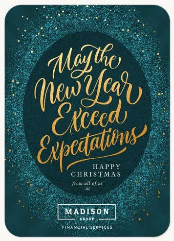 Exceed Expectations Christmas Cards for Business