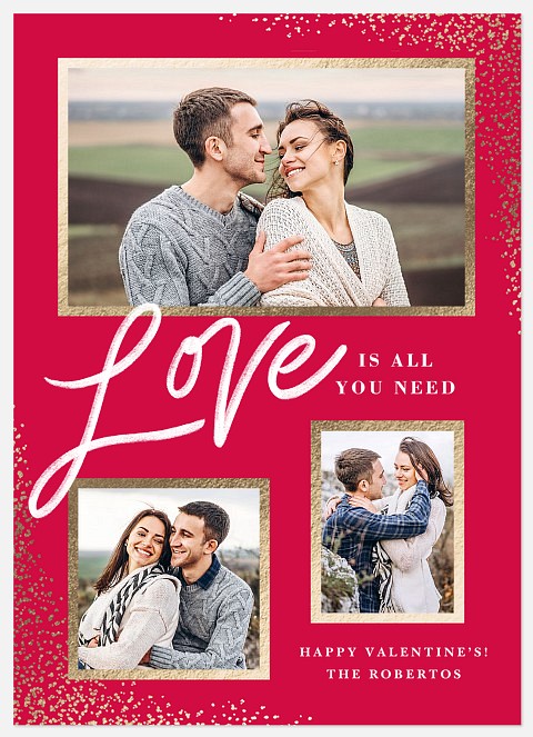 All You Need Valentine Photo Cards