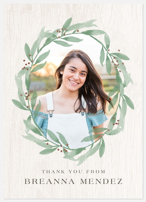 Watercolor Foliage Thank You Cards 