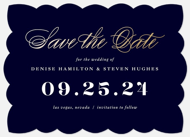 Formal Reminder Save the Date Photo Cards