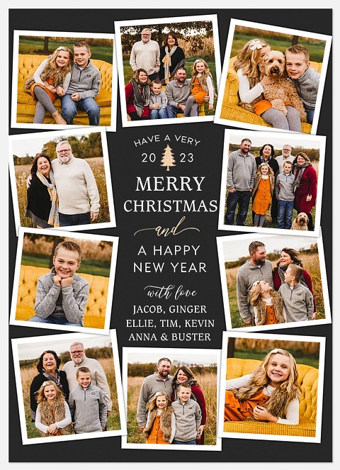 Wishing Collage Holiday Photo Cards
