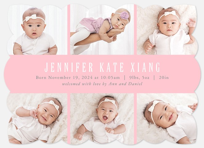 Perfect Details Baby Birth Announcements