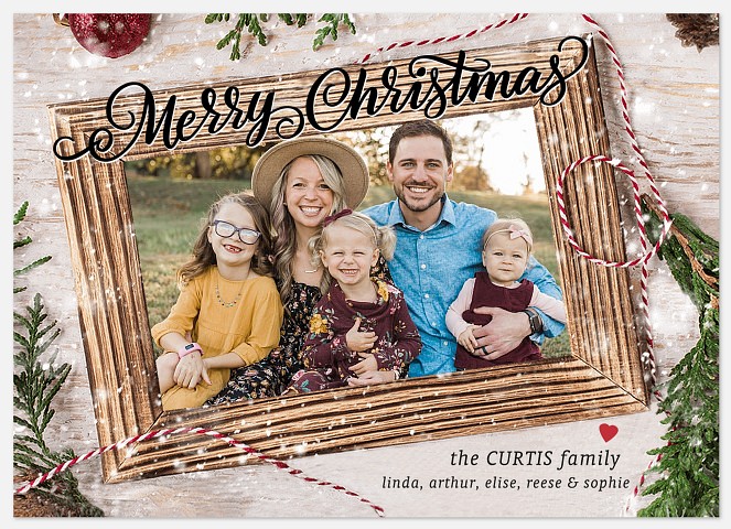 Rustic Twine Holiday Photo Cards