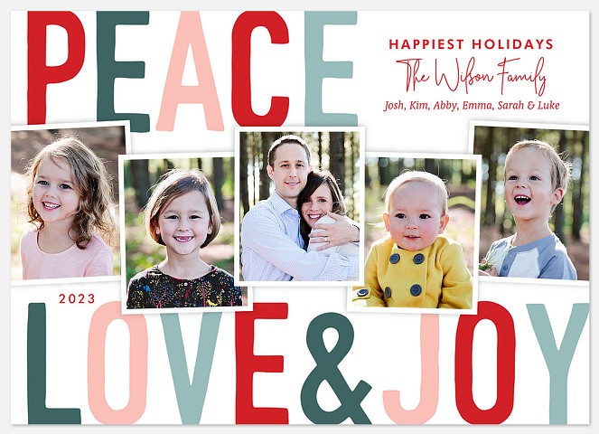 Joyful Snapshots Holiday Photo Cards