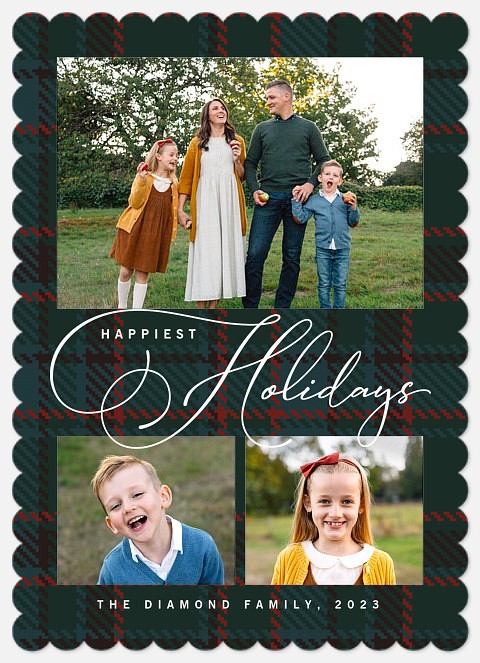 Favorite Flannel Holiday Photo Cards