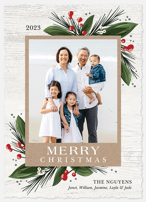 Fresh Trimmings Holiday Photo Cards