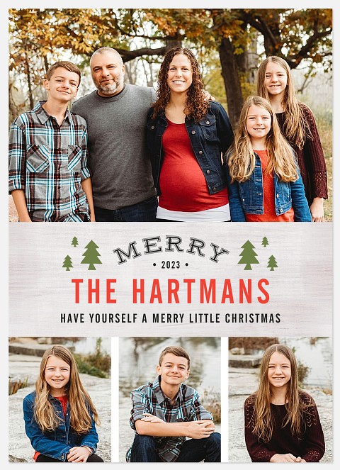 Charming Pines Holiday Photo Cards