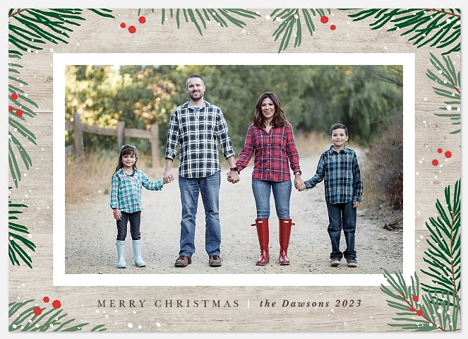 Northern Pine Holiday Photo Cards