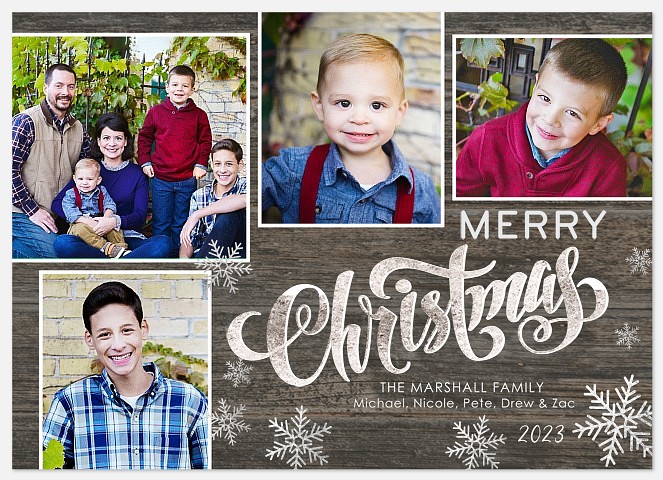 Snowy Country Holiday Photo Cards