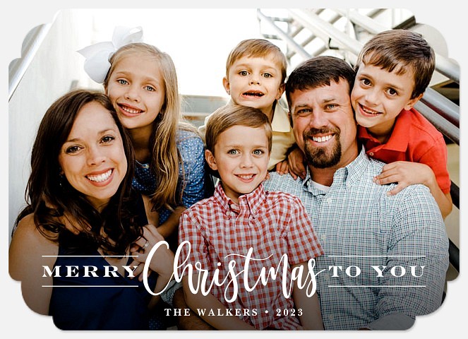 Fanciful Greeting Holiday Photo Cards