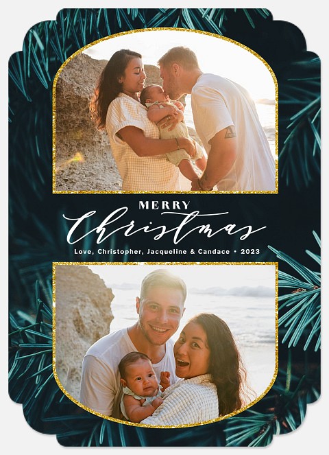 Arched Holiday Holiday Photo Cards