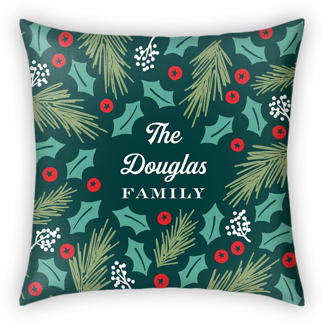 Festive Family Custom Pillows