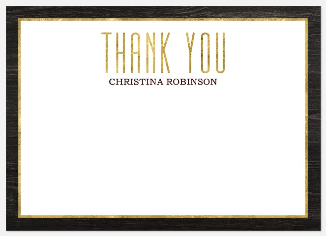 Golden Moments Thank You Cards 