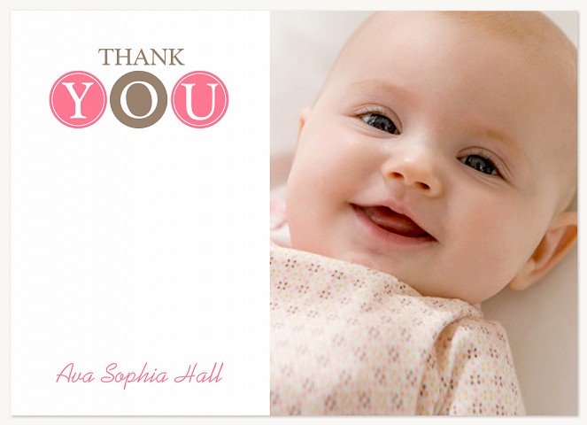Miss Girly Girl Thank You Cards 