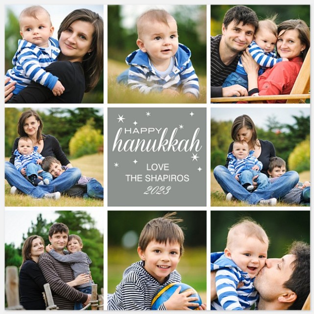 Eight x Happy Hanukkah Photo Cards