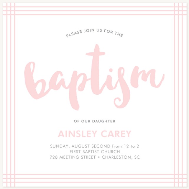 Blessed Girl Baptisms & Christening Invitations